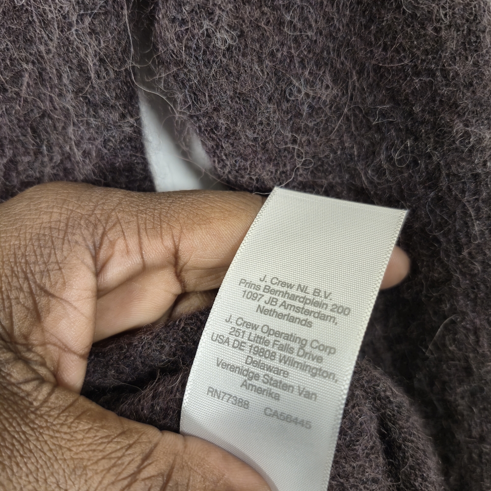 Madewell Alpaca Blend V-Neck Sweater in Plum Size M - Picture 7 of 7